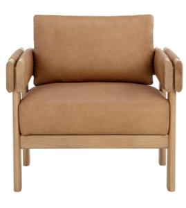 Aiden Lounge Chair In Mocha Mouse Velvet FNCHLC62MM36640